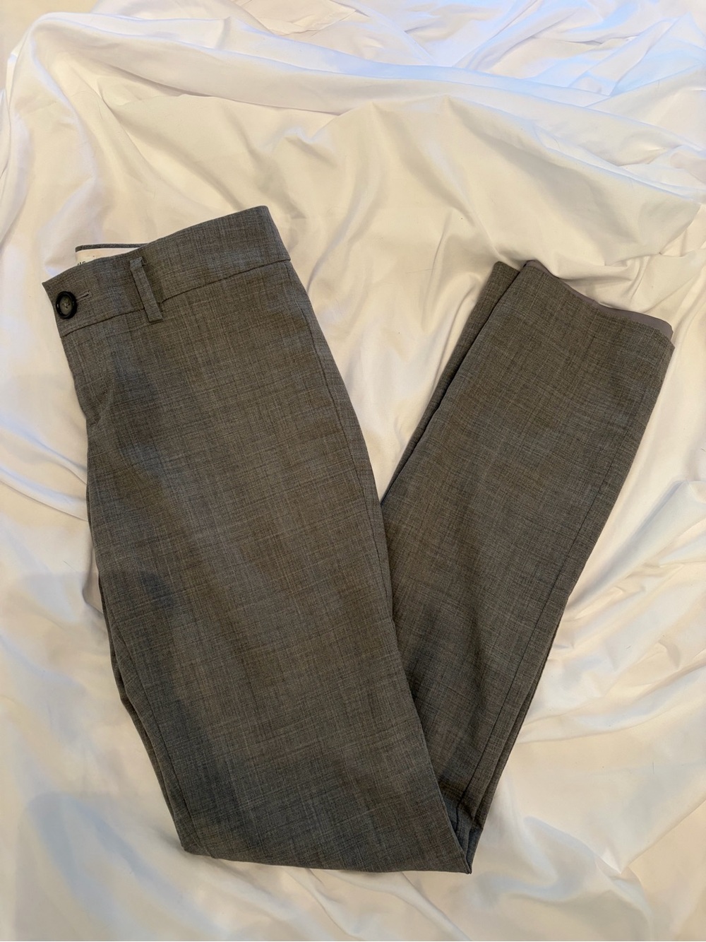 Banana Republic Logan Fit Gray Wool Trousers Sz 0